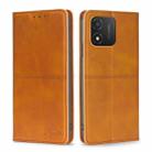 For Honor X5 4G Cow Texture Magnetic Horizontal Flip Leather Phone Case(Light Brown) - 1