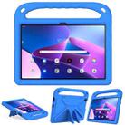 For Lenovo Tab M10 3rd Gen Handle EVA Shockproof Tablet Case with Holder(Blue) - 1