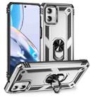 For Motorola Moto G Power 5G 2023 Shockproof TPU + PC Phone Case with Holder(Silver) - 1