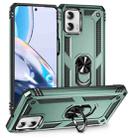 For Motorola Moto G Power 5G 2023 Shockproof TPU + PC Phone Case with Holder(Dark Green) - 1