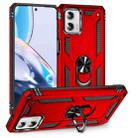 For Motorola Moto G Power 5G 2023 Shockproof TPU + PC Phone Case with Holder(Red) - 1