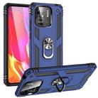 For Xiaomi Redmi 12C / 11A Shockproof TPU + PC Phone Case with Holder(Blue) - 1