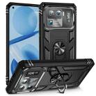 For Xiaomi Mi 11 Ultra Shockproof TPU + PC Phone Case with Holder(Black) - 1