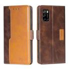 For Rakuten Big S Contrast Color Side Buckle Leather Phone Case(Dark Brown + Gold) - 1