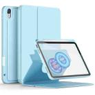 For iPad 10th Gen 10.9 2022 3-Fold Magnetic Leather Smart Tablet Case(Sky Blue) - 1