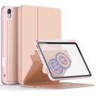 For iPad 10th Gen 10.9 2022 3-Fold Magnetic Leather Smart Tablet Case(Pink) - 1