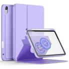 For iPad 10th Gen 10.9 2022 3-Fold Magnetic Leather Smart Tablet Case(Purple) - 1