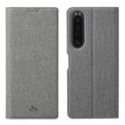 For Sony Xperia 1 V ViLi DMX Series Shockproof Magnetic Leather Phone Case(Grey) - 1