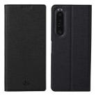 For Sony Xperia 1 V ViLi DMX Series Shockproof Magnetic Leather Phone Case(Black) - 1