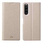 For Sony Xperia 10 V ViLi DMX Series Shockproof Magnetic Leather Phone Case(Gold) - 1