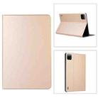 For Xiaomi Pad 6 / Pad 6 Pro Voltage Elastic Texture Flip Tablet Leather Case(Gold) - 1