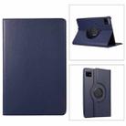 For Xiaomi Pad 6 / Pad 6 Pro 360 Degree Rotation Litchi Texture Leather Tablet Case(Dark Blue) - 1