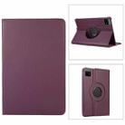 For Xiaomi Pad 6 / Pad 6 Pro 360 Degree Rotation Litchi Texture Leather Tablet Case(Dark Purple) - 1