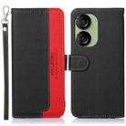 For Asus Zenfone 10 / Zenfone 9 KHAZNEH Litchi Texture Leather RFID Phone Case(Black) - 1