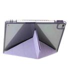 For iPad 10.2 2021 / 2020 / 10.5 Clear Acrylic Deformation Leather Tablet Case(Purple) - 3