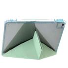 For iPad 10.2 2021 / 2020 / 10.5 Clear Acrylic Deformation Leather Tablet Case(Green) - 3