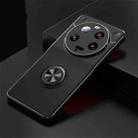 For Xiaomi 13 Ultra Metal Ring Holder TPU Phone Case(Black) - 1