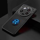 For Xiaomi 13 Ultra Metal Ring Holder TPU Phone Case(Black+Blue) - 1