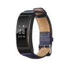 For Huawei Band 7 Glossy Leather Watch Band(Navy Blue) - 1