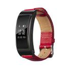 For Huawei Band 7 Glossy Leather Watch Band(Red) - 1