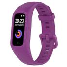 For Keep Band B2 Solid Color Integrated Silicone Watch Band(Purple) - 1