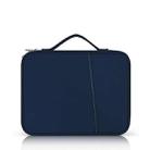 For 12.9-13 inch Laptop Portable Cloth Texture Leather Bag(Blue) - 1