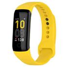 For Mambo Band 5 / 5S Solid Color Silicone Replacement Watch Band(Yellow) - 1
