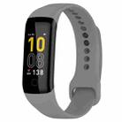 For Mambo Band 5 / 5S Solid Color Silicone Replacement Watch Band(Grey) - 1