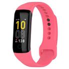 For Mambo Band 5 / 5S Solid Color Silicone Replacement Watch Band(Rose Red) - 1