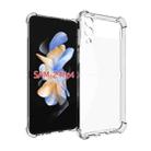 For Samsung Galaxy Z Flip4 Shockproof Non-slip Thickening TPU Phone Case(Transparent) - 1