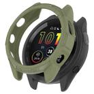 For Garmin Forerunner 265 Armor Hollow Watch Protective Case(Jungle Green) - 1