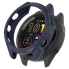 For Garmin Forerunner 265 Armor Hollow Watch Protective Case(Midnight Blue) - 1