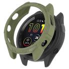 For Garmin Forerunner 265S Armor Hollow Watch Protective Case(Jungle Green) - 1