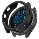 For Garmin Forerunner 965 Armor Hollow Watch Protective Case(Black) - 1