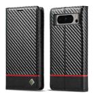 For Google Pixel 8 Pro LC.IMEEKE Carbon Fiber Leather Phone Case(Horizontal Black) - 1