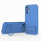 For Samsung Galaxy A14 5G Wavy Texture TPU Phone Case with Lens Film(Blue) - 1