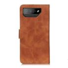 For Asus Zenfone 7 KHAZNEH Retro Texture Leather Phone Case(Brown) - 3