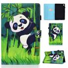 For Lenovo Tab M10 Plus TB-X606F Colored Drawing Stitching Horizontal Flip Leather Case, with Holder & Card Slots & Sleep / Wake-up Function(Panda) - 1