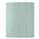 For iPad Air / Air 2 / 9.7 2018 / 2017 Clear Acrylic Deformation Leather Tablet Case(Green) - 2