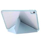 For iPad 10th Gen 10.9 2022 Clear Acrylic Deformation Leather Tablet Case(Ice Blue) - 3