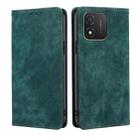 For Honor X5 4G RFID Anti-theft Brush Magnetic Leather Phone Case(Green) - 1