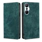 For Infinix Hot 20S RFID Anti-theft Brush Magnetic Leather Phone Case(Green) - 1