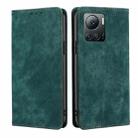 For Infinix Note 12 VIP RFID Anti-theft Brush Magnetic Leather Phone Case(Green) - 1