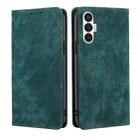 For Tecno Pova 3 RFID Anti-theft Brush Magnetic Leather Phone Case(Green) - 1