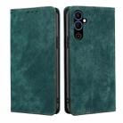 For Tecno Pova Neo 2 RFID Anti-theft Brush Magnetic Leather Phone Case(Green) - 1