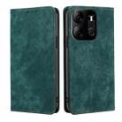 For Tecno Spark Go 2023 RFID Anti-theft Brush Magnetic Leather Phone Case(Green) - 1