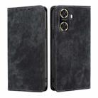 For Huawei Enjoy 60 RFID Anti-theft Brush Magnetic Leather Phone Case(Black) - 1