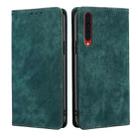 For Rakuten Big RFID Anti-theft Brush Magnetic Leather Phone Case(Green) - 1