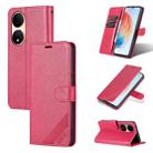 For vivo Y100 AZNS Sheepskin Texture Flip Leather Phone Case(Red) - 1