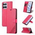 For Honor 70 Lite AZNS Sheepskin Texture Flip Leather Phone Case(Red) - 1